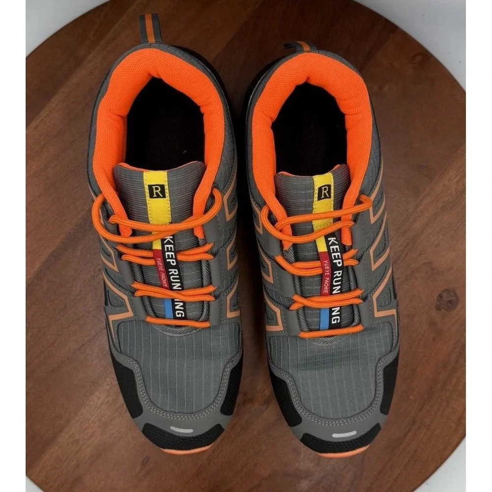 KEEP RUNNING Brand‎ Speed 3 Running Shoes Gray/Orange Size EU 43/US 10-10.5